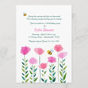 bijen worden uitgenodigd kaart