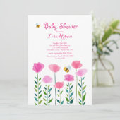 bijen worden uitgenodigd kaart (Staand voorkant)