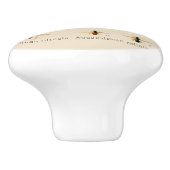 bijen Zes Keramische Knop (Zijkant)