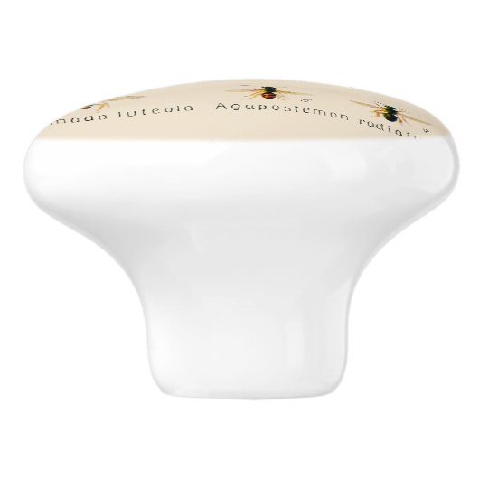  bijen Zes Keramische Knop (Zijkant)