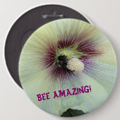 Bijen zijn geweldig! ronde button 6,0 cm (Voorkant /achterkant)