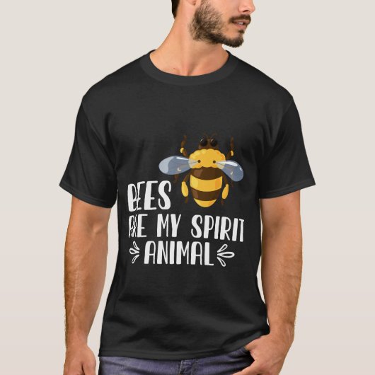 Bijen zijn mijn dierlijk geest t-shirt (Voorkant)