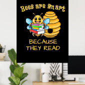 bijen zijn slim poster (Thuiskantoor)