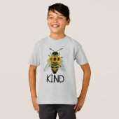 Bijen zijn T-Shirt schilderde zonnebloemen Kindhei (Voorkant volledig)