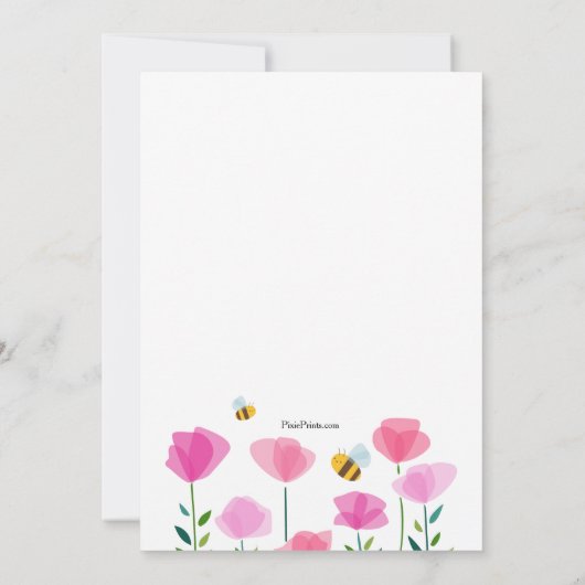 Bijen zijn uitnodigingen (Achterkant)