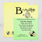 Bijen zijn voor Baby shower Kaart (Voorkant / Achterkant)