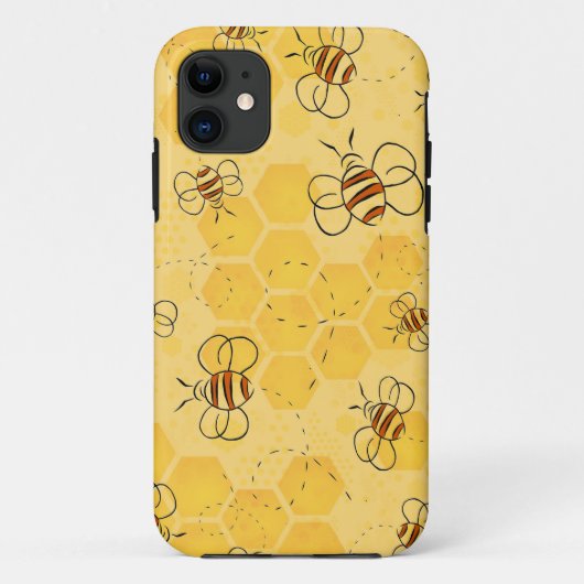 Bijen Zoemen Honing Bijen Schattig Case-Mate iPhone Case (Achterkant)