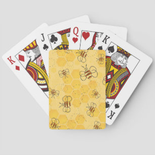 Bijen Zoemen Honingbijen Schattig  Pokerkaarten