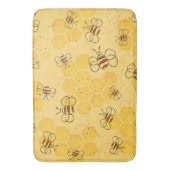 Bijen zoemen honingbijen Schattige Badmat (Voorkant Verticaal)