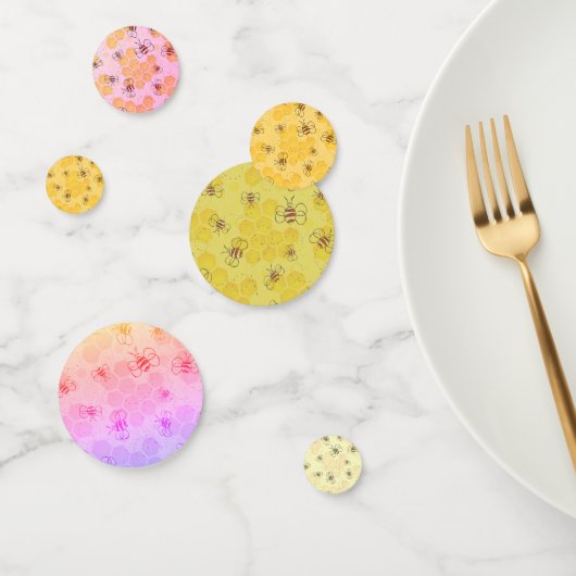 Bijen zoemen honingbijen Schattige Confetti (Groep)