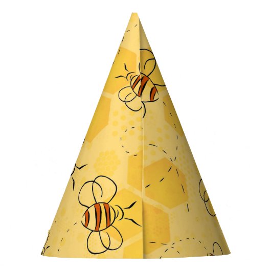 Bijen zoemen honingbijen Schattige Feesthoedjes (Achterkant)
