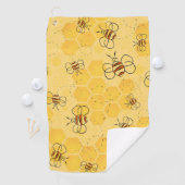 Bijen zoemen honingbijen Schattige Golfhanddoek (Insitu)