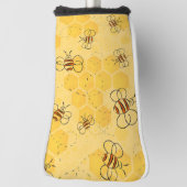 Bijen zoemen honingbijen Schattige Golfheadcover (Draai 90)