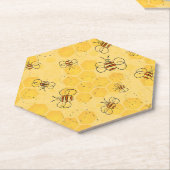 Bijen zoemen honingbijen Schattige Kartonnen Onderzetters (Schuin)