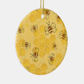 Bijen zoemen honingbijen Schattige Keramisch Ornament (Rechts)