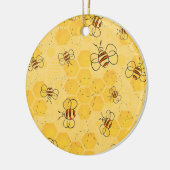 Bijen zoemen honingbijen Schattige Keramisch Ornament (Links)