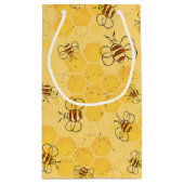 Bijen zoemen honingbijen Schattige Klein Cadeauzakje (Achterkant)