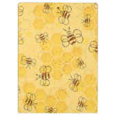 Bijen zoemen honingbijen Schattige Klembord (Achterkant)