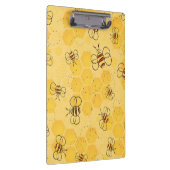 Bijen zoemen honingbijen Schattige Klembord (Rechts)