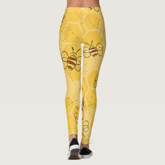 Bijen zoemen honingbijen Schattige Leggings (Achterkant)