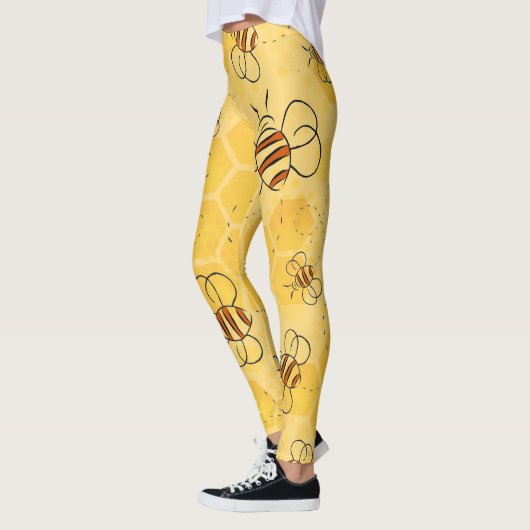 Bijen zoemen honingbijen Schattige Leggings (Links)