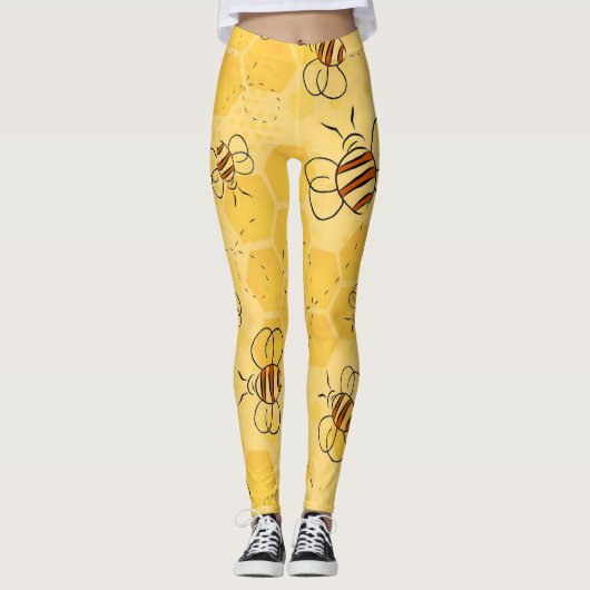 Bijen zoemen honingbijen Schattige Leggings (Voorkant)
