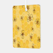 Bijen zoemen honingbijen Schattige Metalen Ornament (Voorkant links)