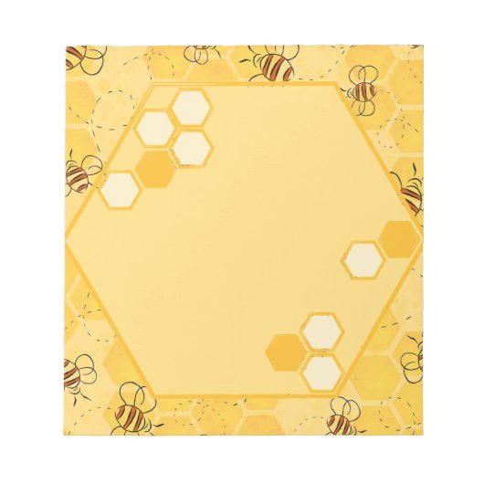 Bijen zoemen honingbijen Schattige Notitieblok (Voorkant)