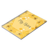 Bijen zoemen honingbijen Schattige Notitieboek (Linkerzijde)