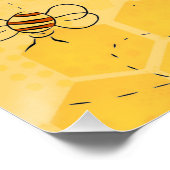 Bijen zoemen honingbijen Schattige Perfect Poster (Hoek)