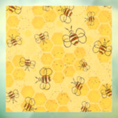 Bijen zoemen honingbijen Schattige Raamsticker (Vel 3)