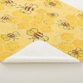 Bijen zoemen honingbijen Schattige Sherpa Deken (3/4)