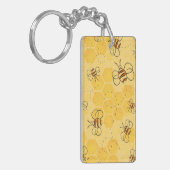 Bijen zoemen honingbijen Schattige Sleutelhanger (Voorkant Links)