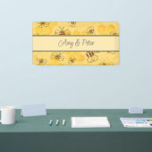 Bijen zoemen honingbijen Schattige Spandoek (Beurs)