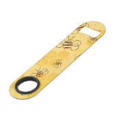 Bijen zoemen honingbijen Schattige Speed Flessenopener (Voorkant Gekanteld)