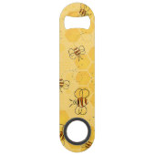 Bijen zoemen honingbijen Schattige Speed Flessenopener (Achterkant)