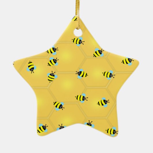 Bijen Zoemen Keramisch Ornament (Achterkant)