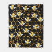 Bijen zoemende boterprint fleece deken (Voorkant)