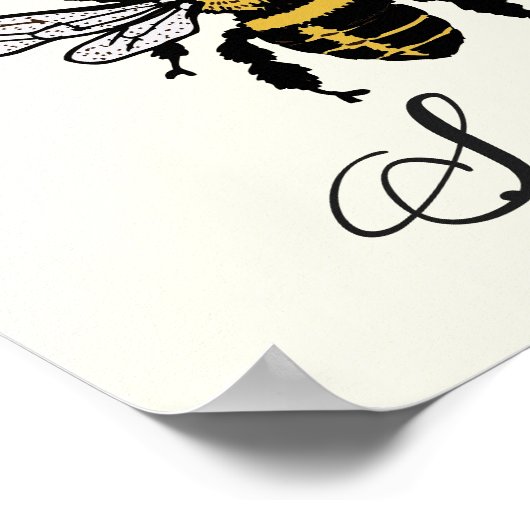 Bijen Zoete Poster (Hoek)