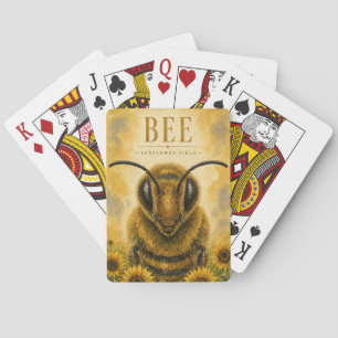Bijen Zonnebloem Veld Wilde Dieren Pokerkaarten