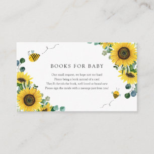 Bijen & Zonnebloemen Boeken voor Baby insert kaart