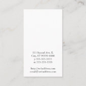 Bijen [zwart] visitekaartje (Achterkant)