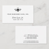 Bijen [zwart] visitekaartje (Voorkant / Achterkant)