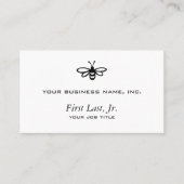 Bijen [zwart] visitekaartje (Voorkant)