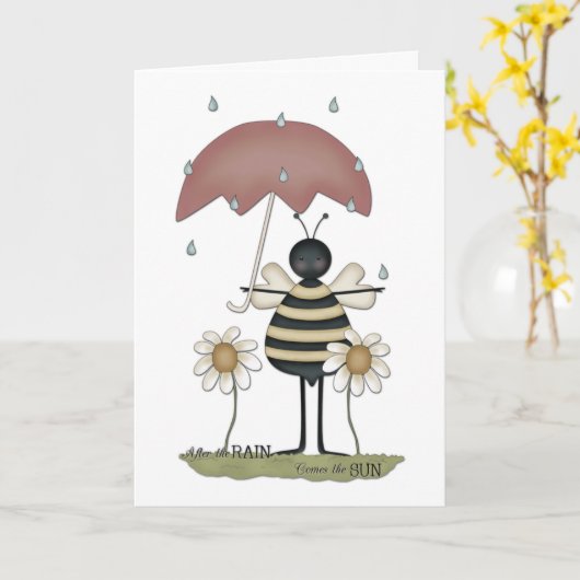 Bijenaanmoediging Kaart (Gele Bloem)