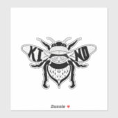 Bijenachtige grafische sticker (Vel)