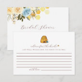 Bijenadvies voor de Kaarten van de Bride RSVP Kaartje (Voorkant / Achterkant)