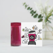 Bijenappelwortelgladde oogst briefkaart (Staand voorkant)