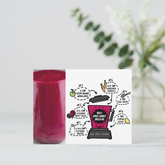 Bijenappelwortelgladde oogst briefkaart (Staand voorkant)