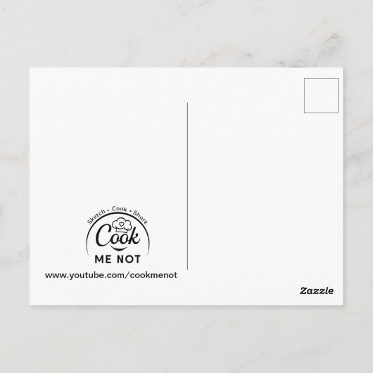 Bijenappelwortelgladde oogst briefkaart (Achterkant)